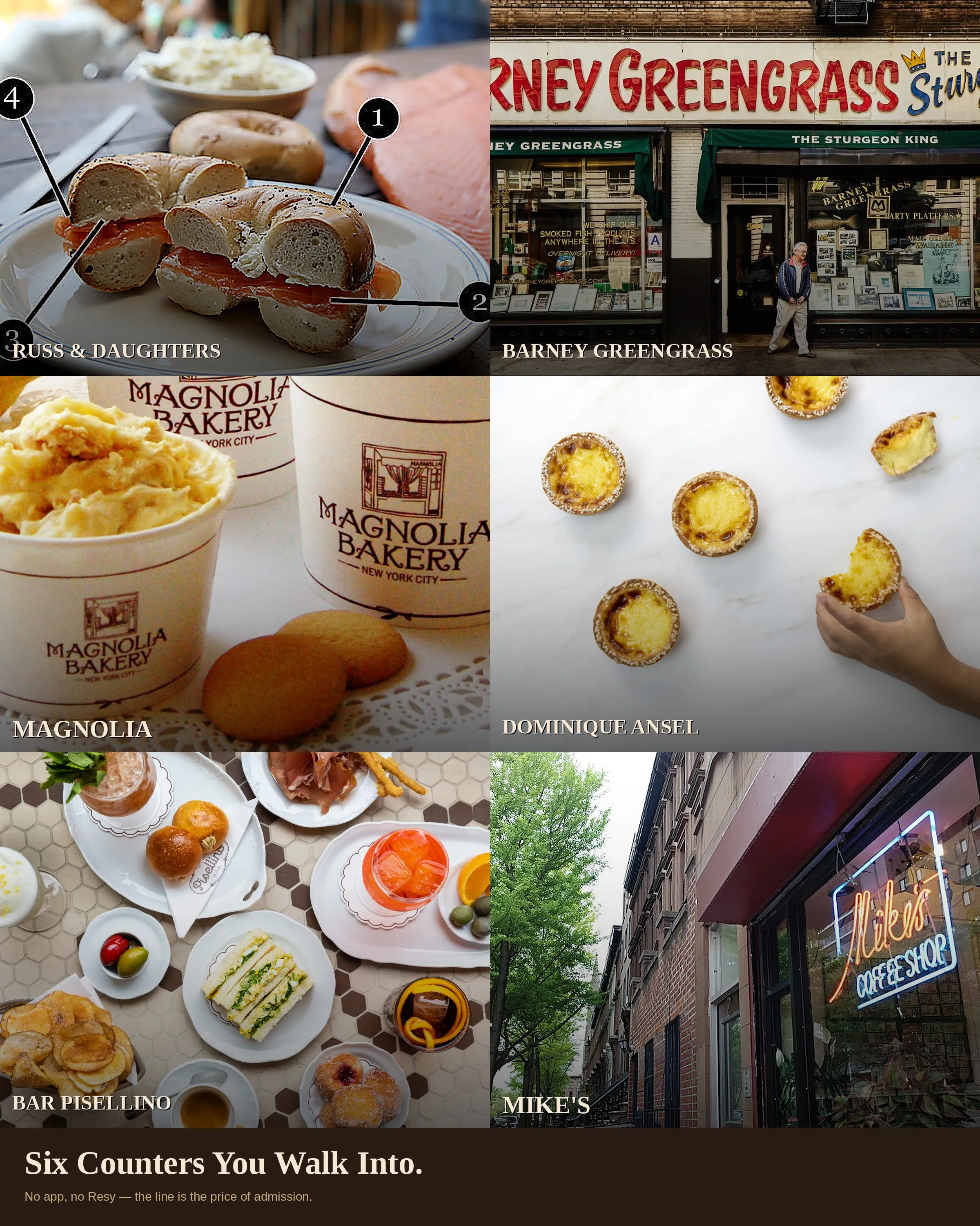 6 Iconic NYC Walk-In Counters: No Reservation Needed