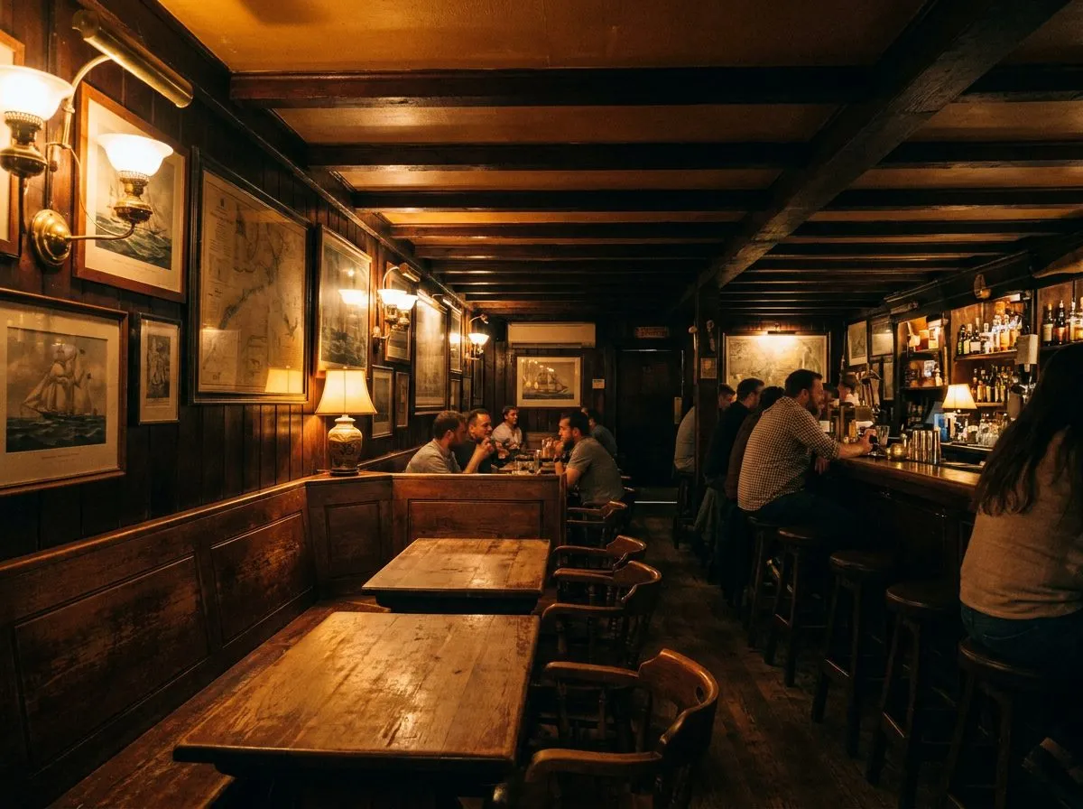 Wind Rattles Ear Inn's corner booth when the Hudson wind rattles the windows